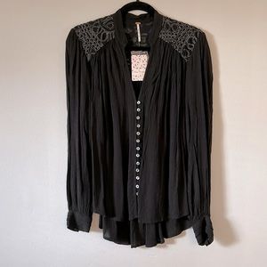 Free People Black Shirt